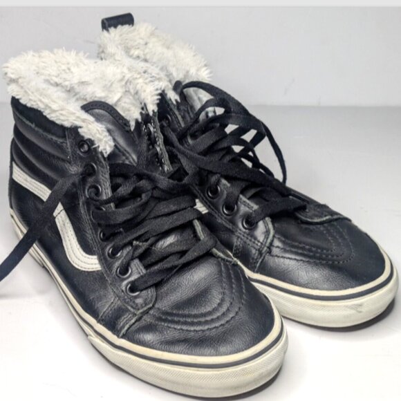 Vans Sk8-Hi MTE Women's Size 7.5 black winter shoes - Picture 3 of 8